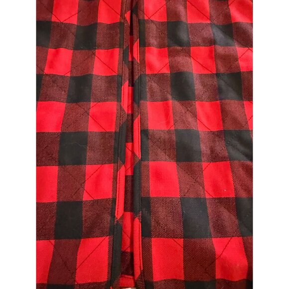 MSGM Quilted Plaid Checkered Midi Skirt Front Slit Side Pockets Italy S Read NST - Picture 9 of 12